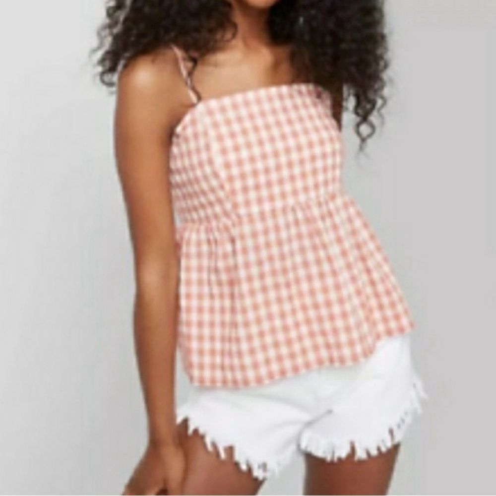 wild fable Pink Gingham Smocked Cami Top - Picture 7 of 7